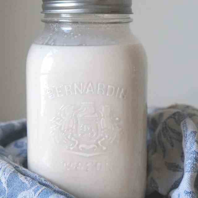 bottle of almond milk. Creamy and delicious #vegan #paleo