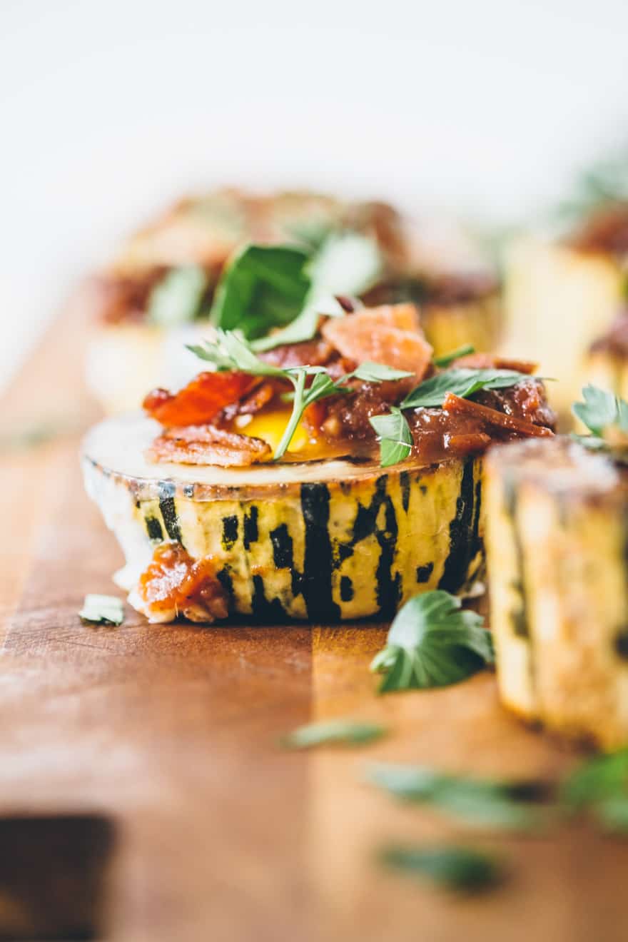 Delicata squash and eggs