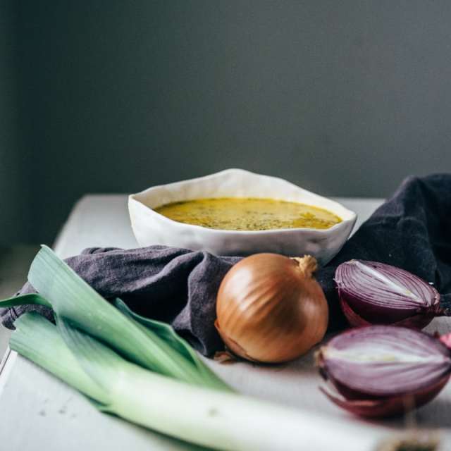 Leek and Sweet Potato Soup