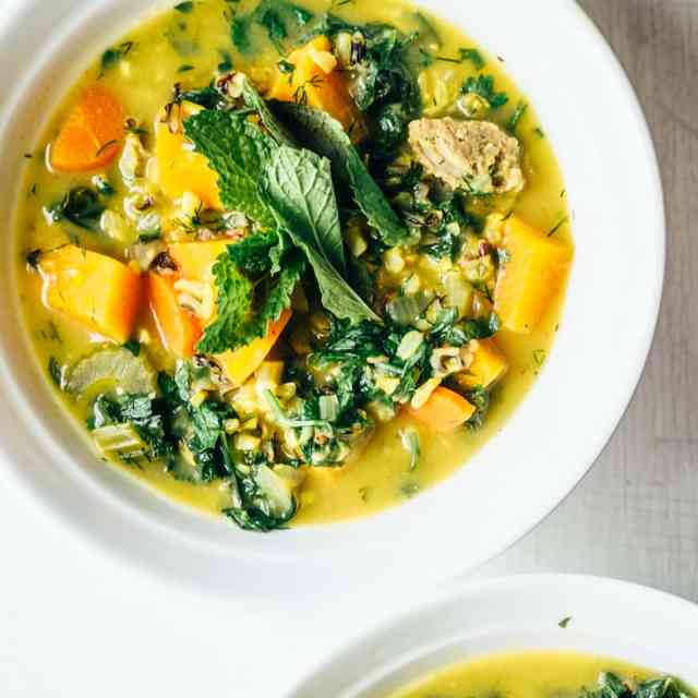 Spring Lemon Herb Soup