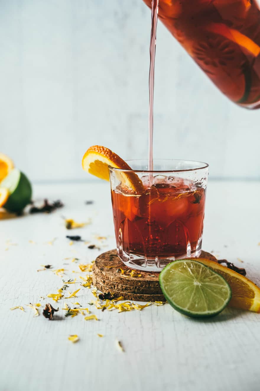 maple water herbal iced tea #recipe #tea