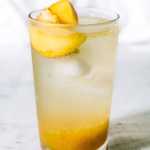 Peach Honey Rosemary Shrub