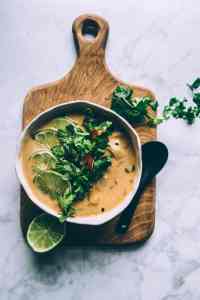 thai coconut cauliflower soup #vegan #paleo #whole30