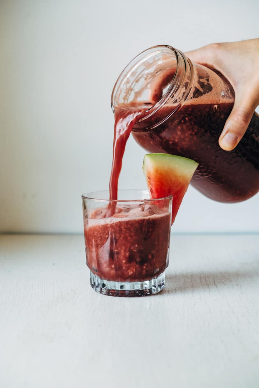 watermelon & holy basil chia fresca #recipe #healthy #paleo