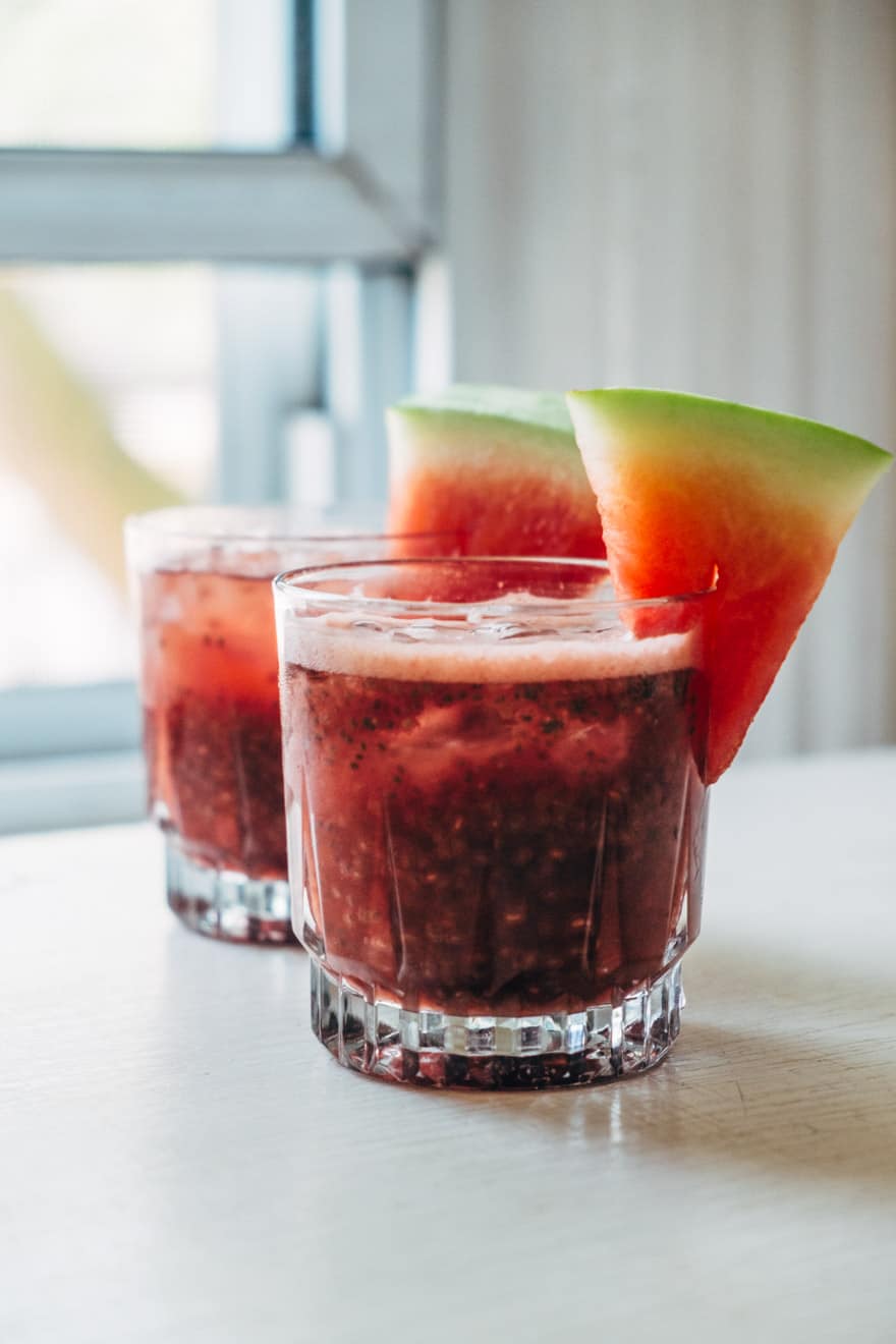 watermelon & holy basil chia fresca #recipe #healthy #paleo