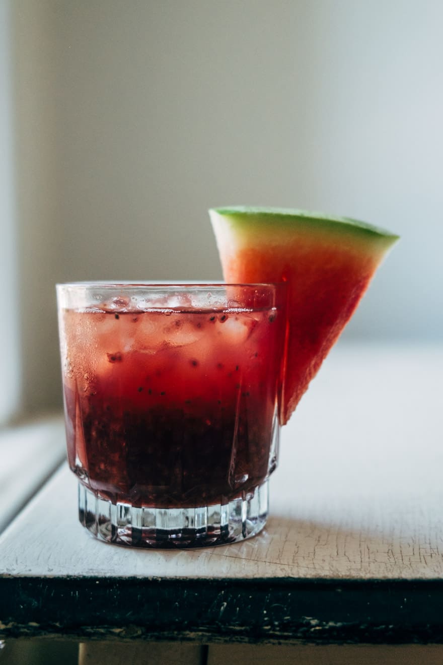 watermelon & holy basil chia fresca #recipe #healthy #paleo